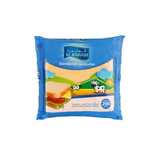 Picture of Al Rawabi Sandwich Slice Cheese 200gm