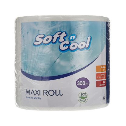 Picture of Soft n cool Maxi Paper Roll 300m 1ply