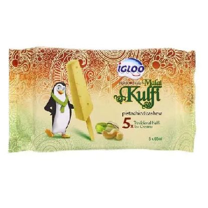 Picture of Igloo Ice Cream Kulfi Malai With Pistachio & Cashew Pack 325ml