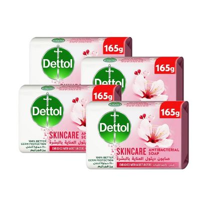 Picture of Dettol Antibacterial Bar Soap Skincare Enriched With Moisturizers 4x165gm