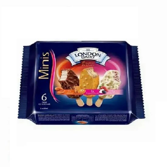 Picture of London Dairy Minis Cone Multi Pack 6x60ml