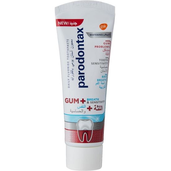 Picture of Parodontax Fluoride Toothpaste Whitening 75ml