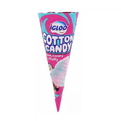 Picture of Igloo Ice Cream Cotton Candy Sweet, Creamy & Fluffy Cone 120ml