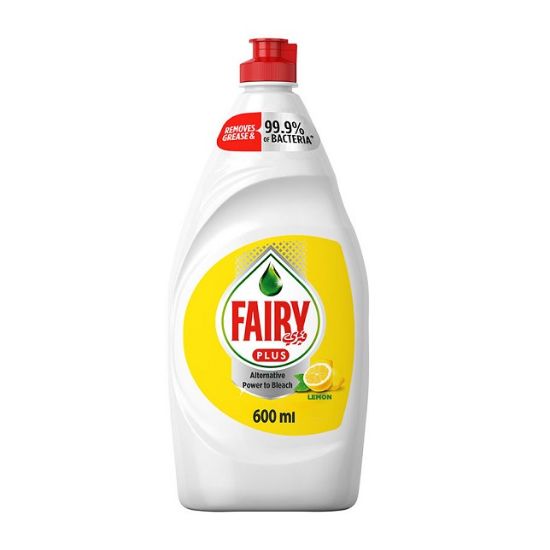 Picture of Fairy Plus Lemon Dishwashing Liquid Soap 600ml