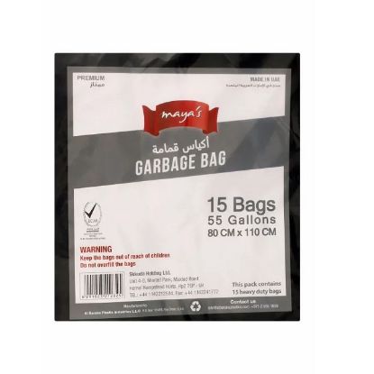 Picture of Maya's Garbage Bags Black 15Bags