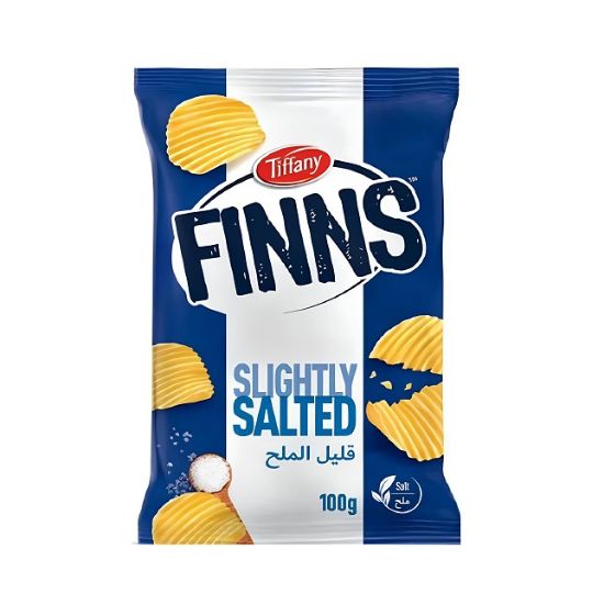 Picture of Tiffany Finns Slightly Salted Chips 100gm