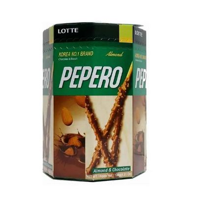 Picture of Lotte Pepero Almond & Chocolate Biscuit Sticks 128gm