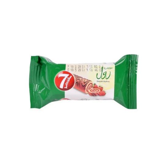 Picture of 7 Days Mini Swiss Roll Strawberry 25gm