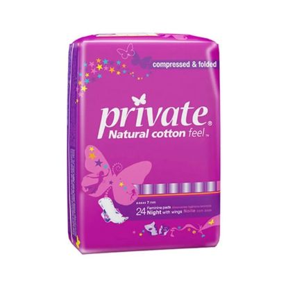 Picture of Private Natural Cotton Feel Wings 24's