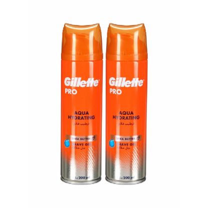 Picture of Gillette Shaving Gel Aqua Hydrating With Shea Butter 2x200ml