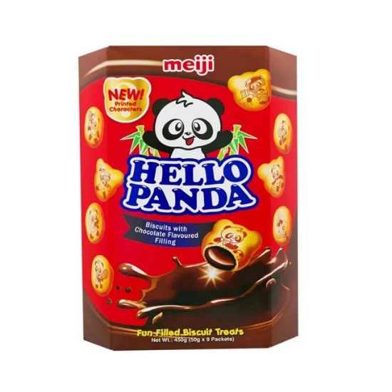 Picture of Meiji Hello Panda Biscuits With Chocolate Falvoured 450gm