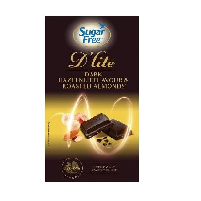 Picture of Sugar Free D'Lite Dark Chocolate No Added Sugar Gluten Free 40gm
