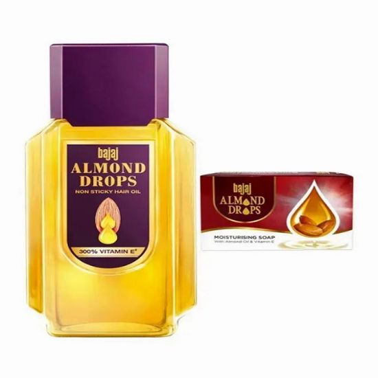 Picture of Bajaj Almond Drops Hair Oil + Moisturising Soap 1Pack