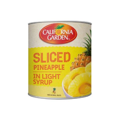 Picture of California Garden Pineapple Slices In Light Syrup Can 825gm