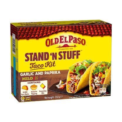 Picture of Old El Paso Stand N Stuff Mild Taco Kit With Garlic And Paprika 312g