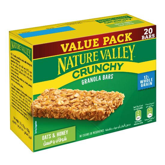 Picture of Nature Valley Oats And Honey Crunchy Granola Bars 21g Pack of 20