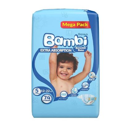 Picture of Bambi Diapers Mega Extra Large (XL) 74's