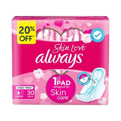 Picture of Always Pads Cotton Soft Skin Love 30's