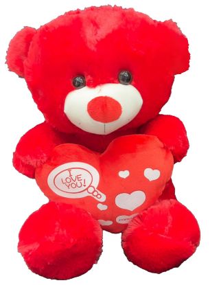 Picture of Cuddle Teddy Bear 35cm Red Mmri