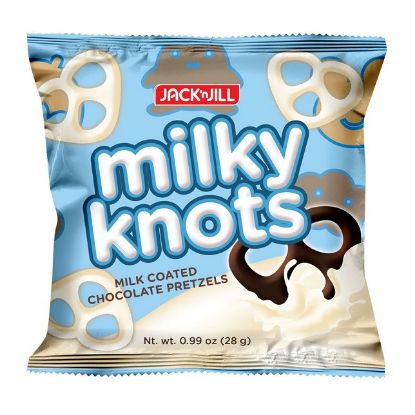 Picture of Jack n JILL Pretzels Milky Knots Milk Chocolate 30gm