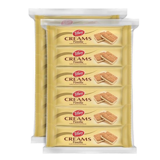 Picture of Tiffany Creams Vanilla Flavoured Cream Biscuit 84gm