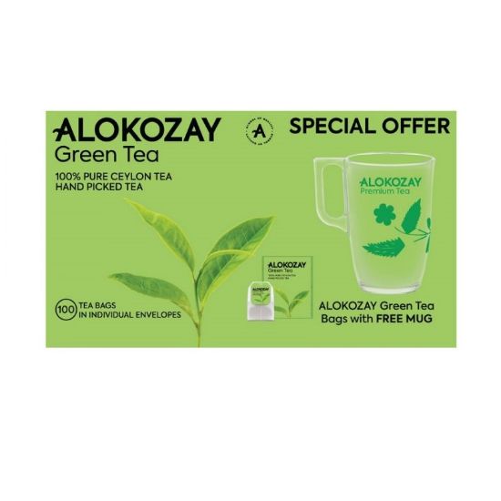 Picture of Alokozay Tea Bag'S Green +Mug 100's