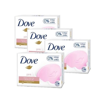 Picture of Dove Pink Beauty Soap Bar, 4x125gm