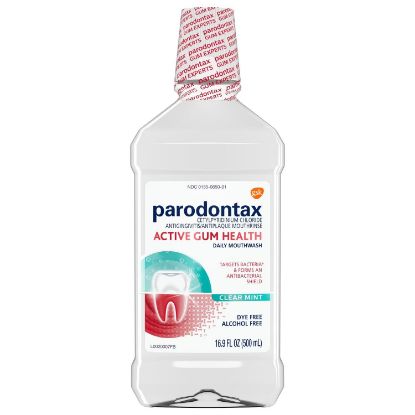 Picture of Parodontax Clear Mint Flavour Mouthwash, 2x500ml