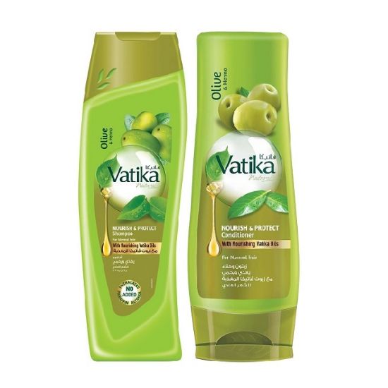 Picture of Dabur Vatika Shampoo & Conditioner Nourish Protect 2x400ml