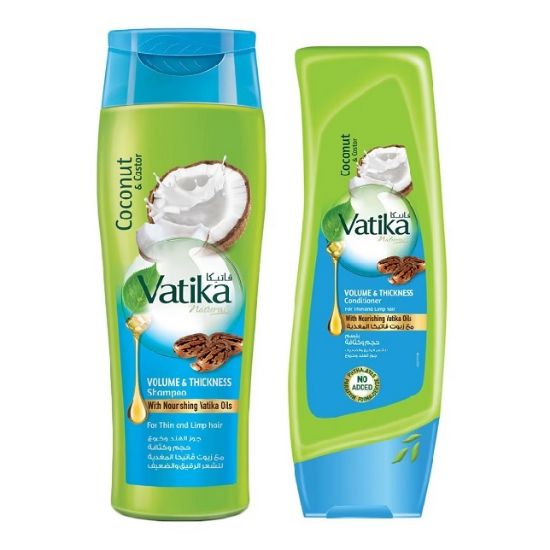 Picture of Dabur Vatika Shampoo & Conditioner Volumn Thickness 2x400ml