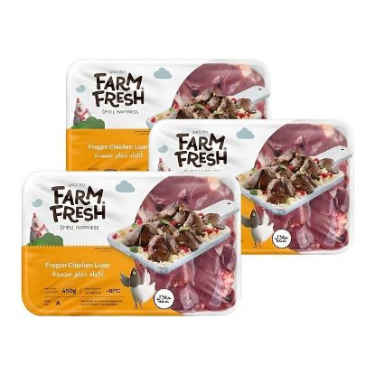 Picture of Farm Fresh Chicken Liver, 3x450gm