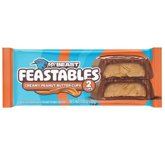 Picture of Mr Beast Feastables Peanut Butter Cups 40gm