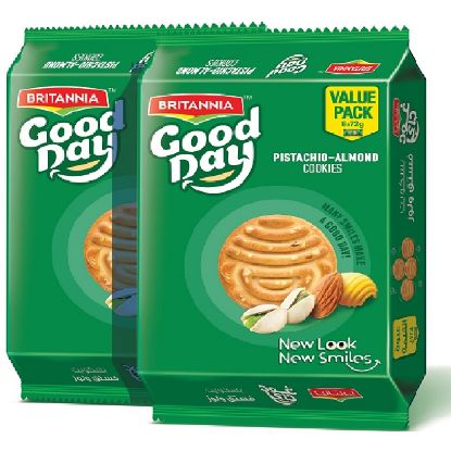 Picture of Britannia Good Day Almond Pistachio Cookies 2(16x72gm)
