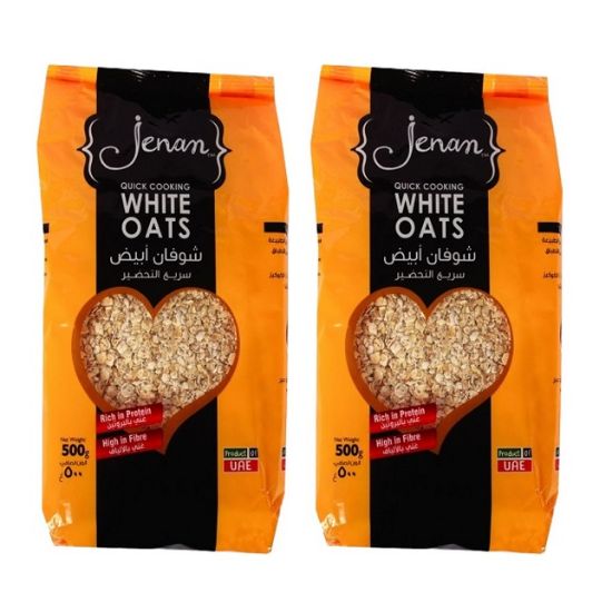 Picture of Jenan Quick Cooking White Oats 2x500gm