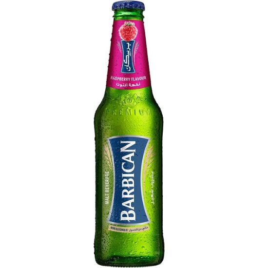 Picture of Barbican Raspberry Non Alcoholic Malt 330ml in Glass Bottle 