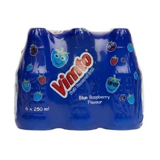 Picture of Vimto Blue Raspberry Drink with Immunity Support 6x250ml 