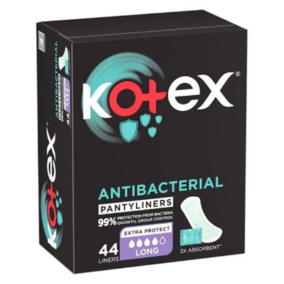 Picture of Kotex Anti Bacterial Long Panty Liners, 44s