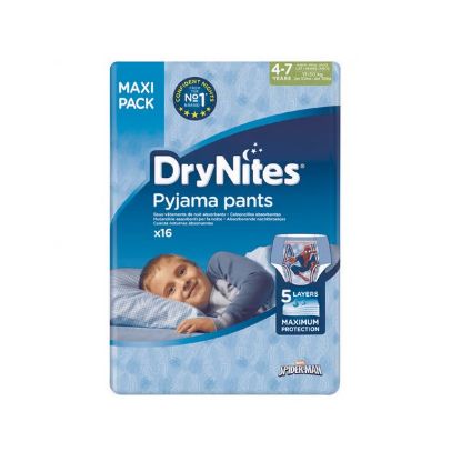 Picture of Huggies DryNites 4 to 7 Years Jumbo Boy 16 Pants