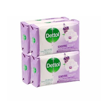 Picture of Dettol Soap Bar Sensitive Antibacterial With Moisturizers 4x120gm